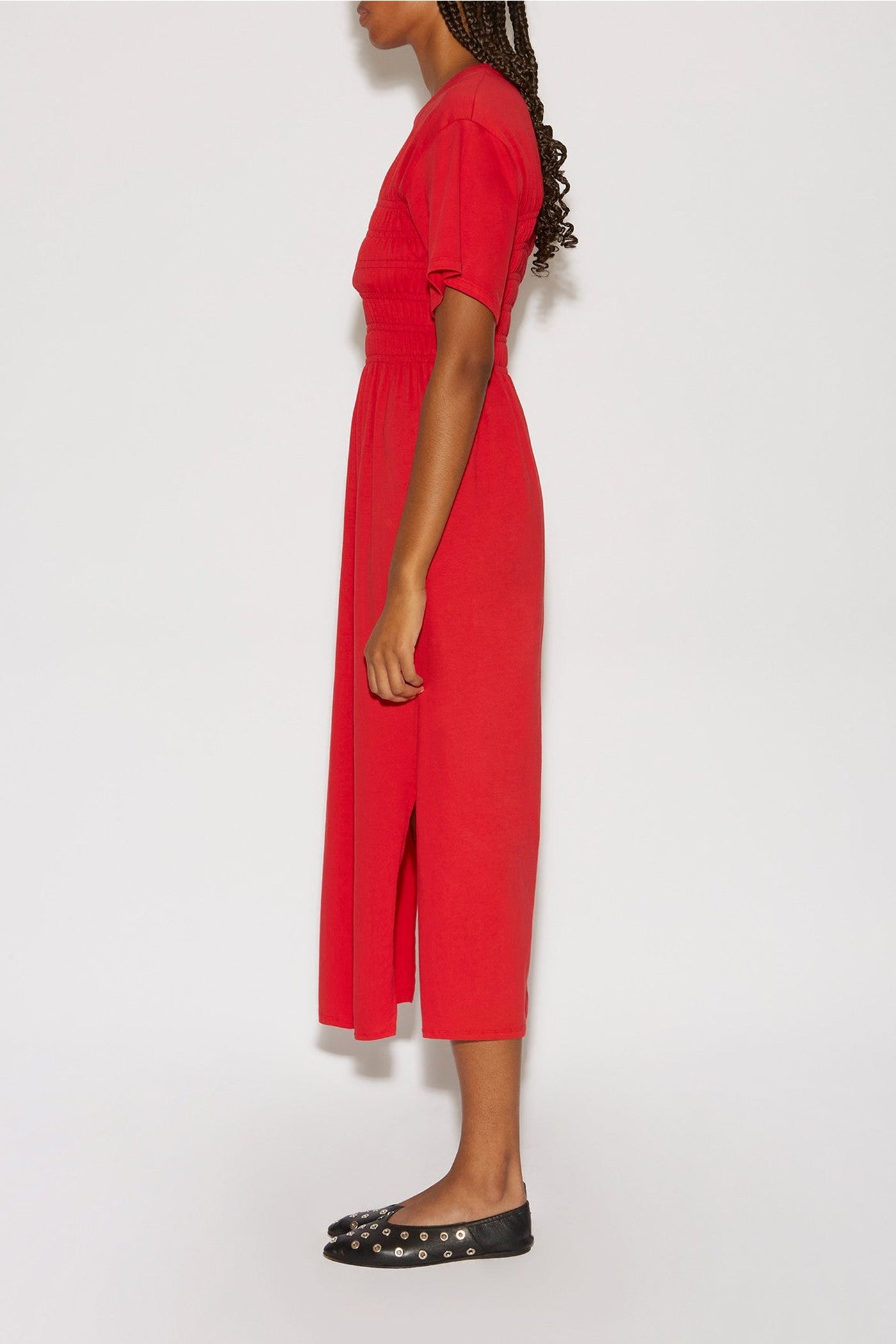 Robe midi Lashes - Rouge