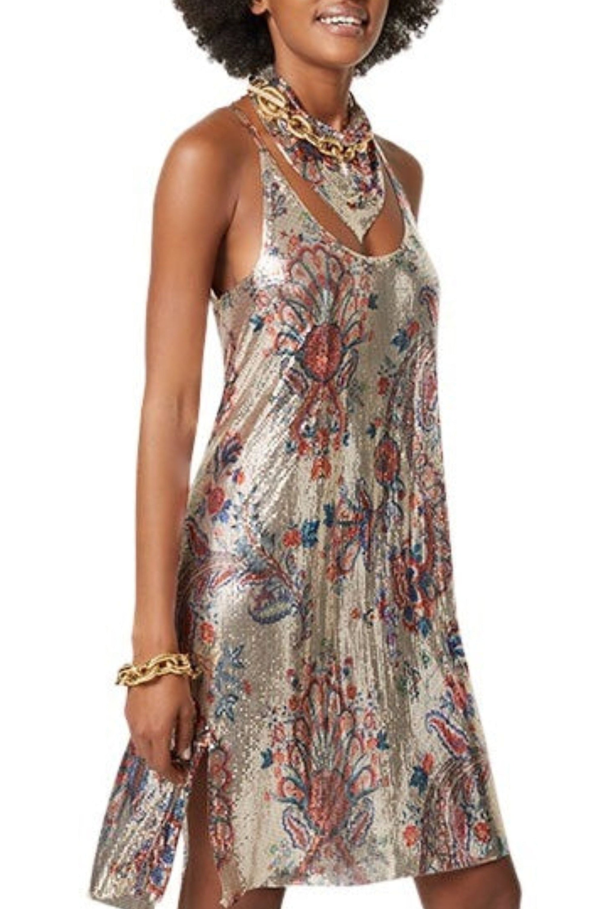 Paisley Light Gold Robe - Paisley Light Gold