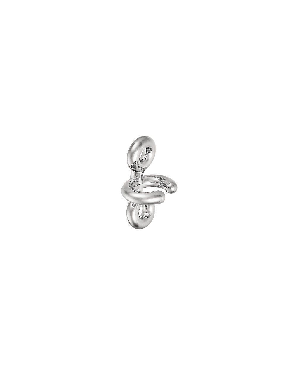 Mono Cuff d'oreille Binary Chain en argent - Argent