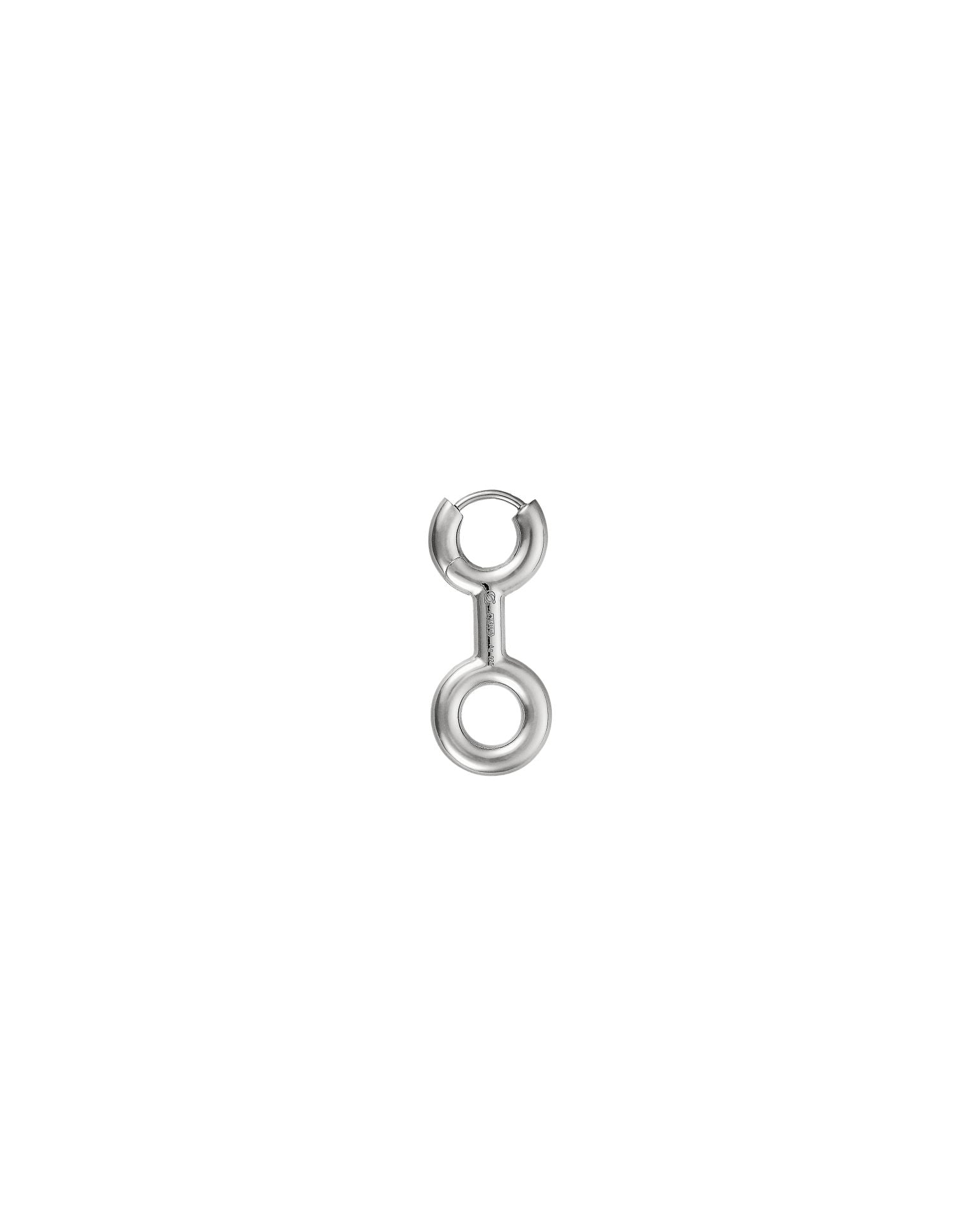 Boucles d'oreilles Binary Chain en argent - Argent