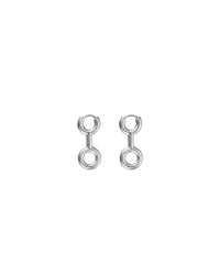 Boucles d'oreilles Binary Chain en argent - Argent