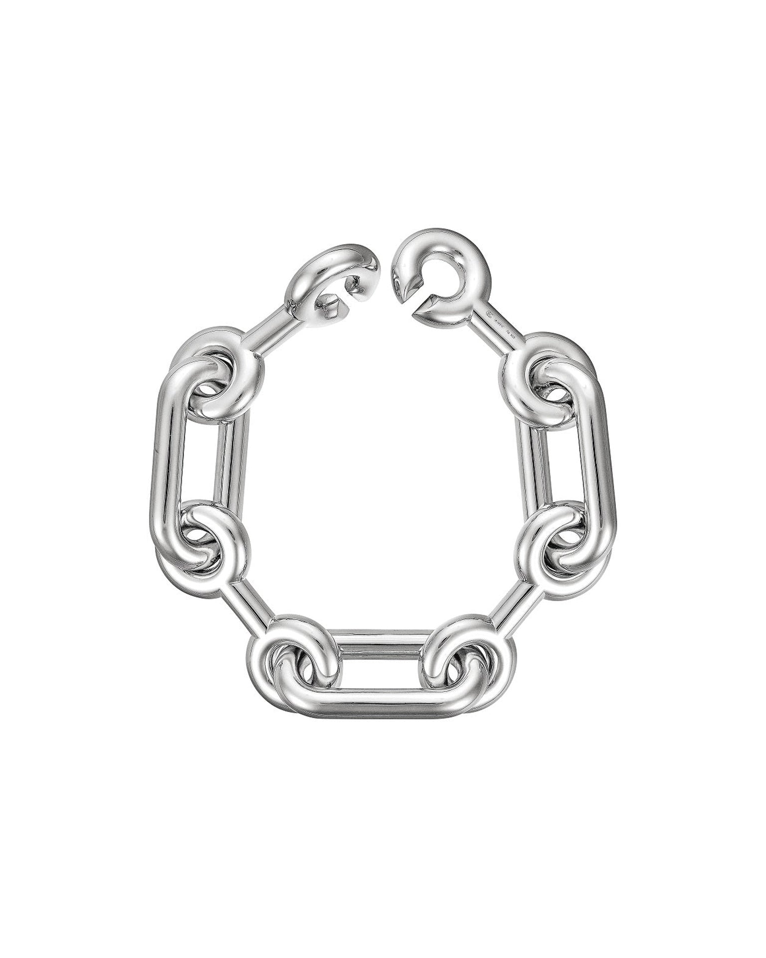 Bracelet maxi Binary chain en argent - Argent