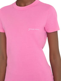 DARK PINK LE TSHIRT BRODE