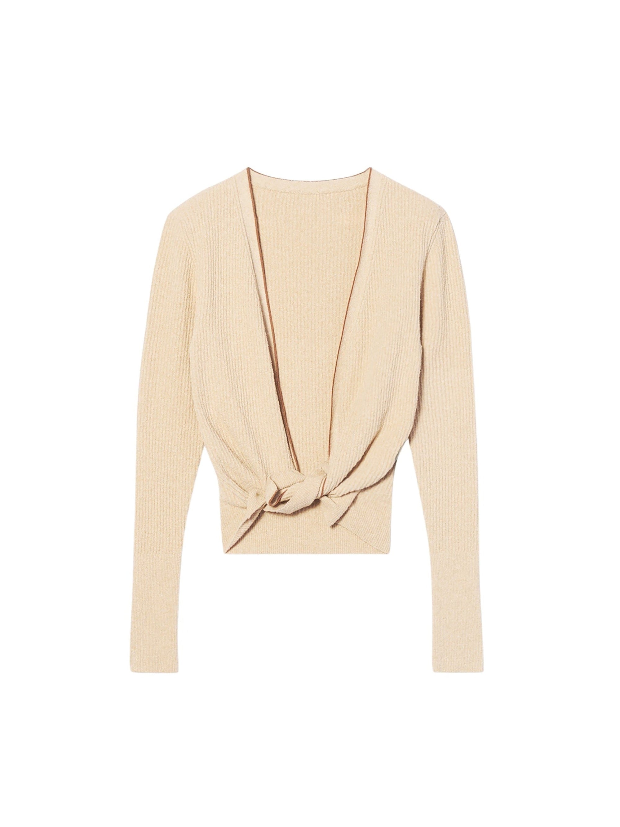 BEIGE LE GILET NOUE