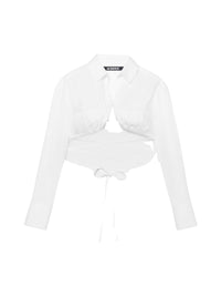 90€ / 1 sold //2 QTY / ST50%   Chemise courte Baci à armatures - White