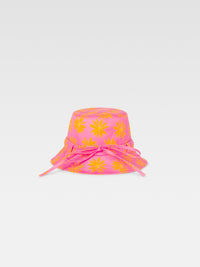 PRINT ORANGE/PINK FLOWERS LE BOB GADJO