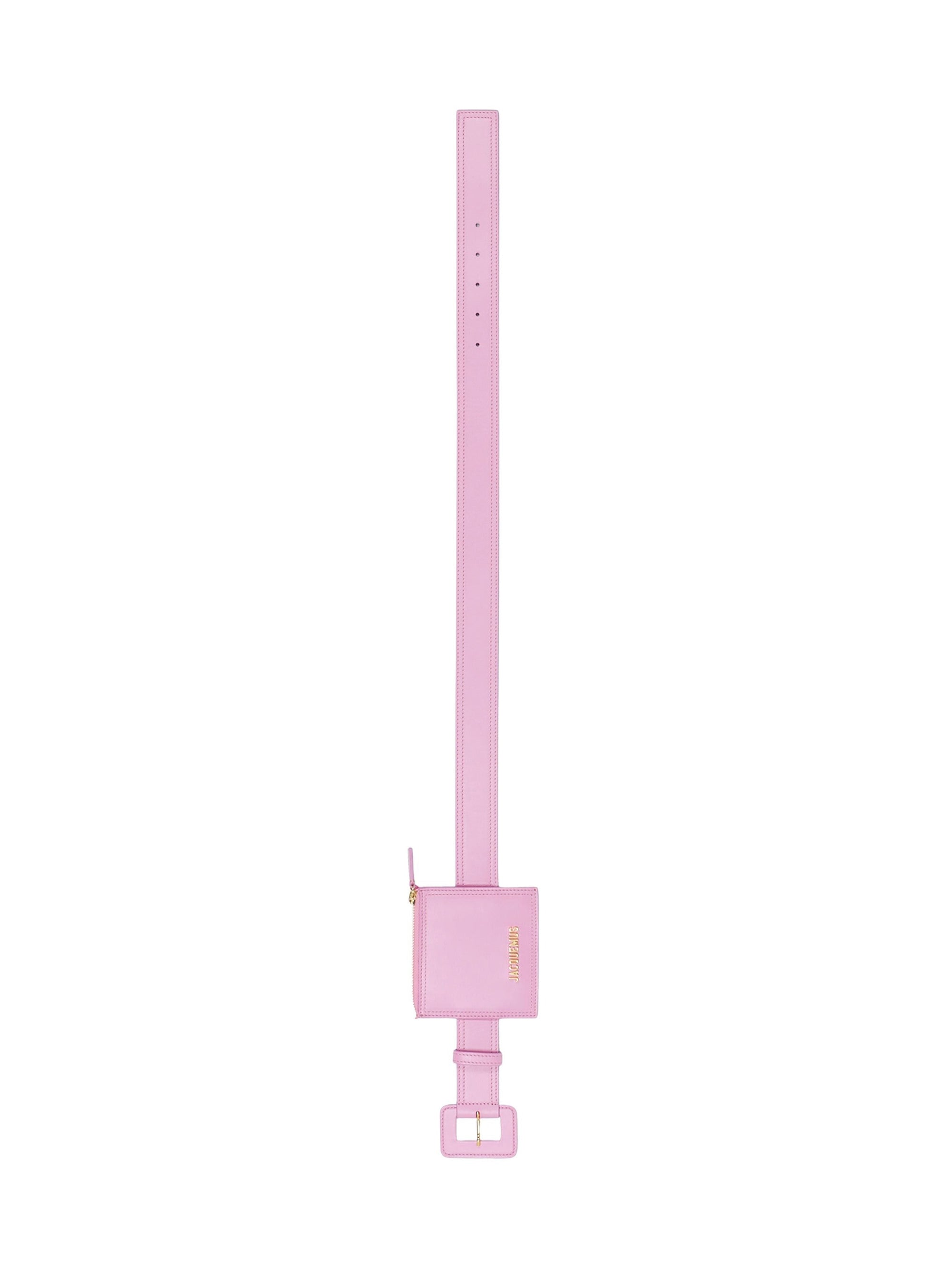 Ceinture Carrée en cuir - Pink