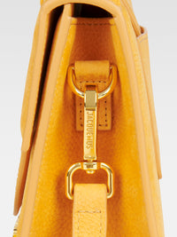 Grand sac Bambino avec logo en cuir - Orange