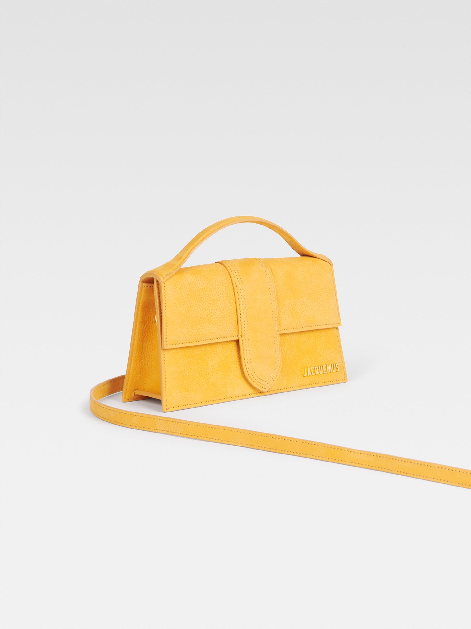 Grand sac Bambino avec logo en cuir - Orange