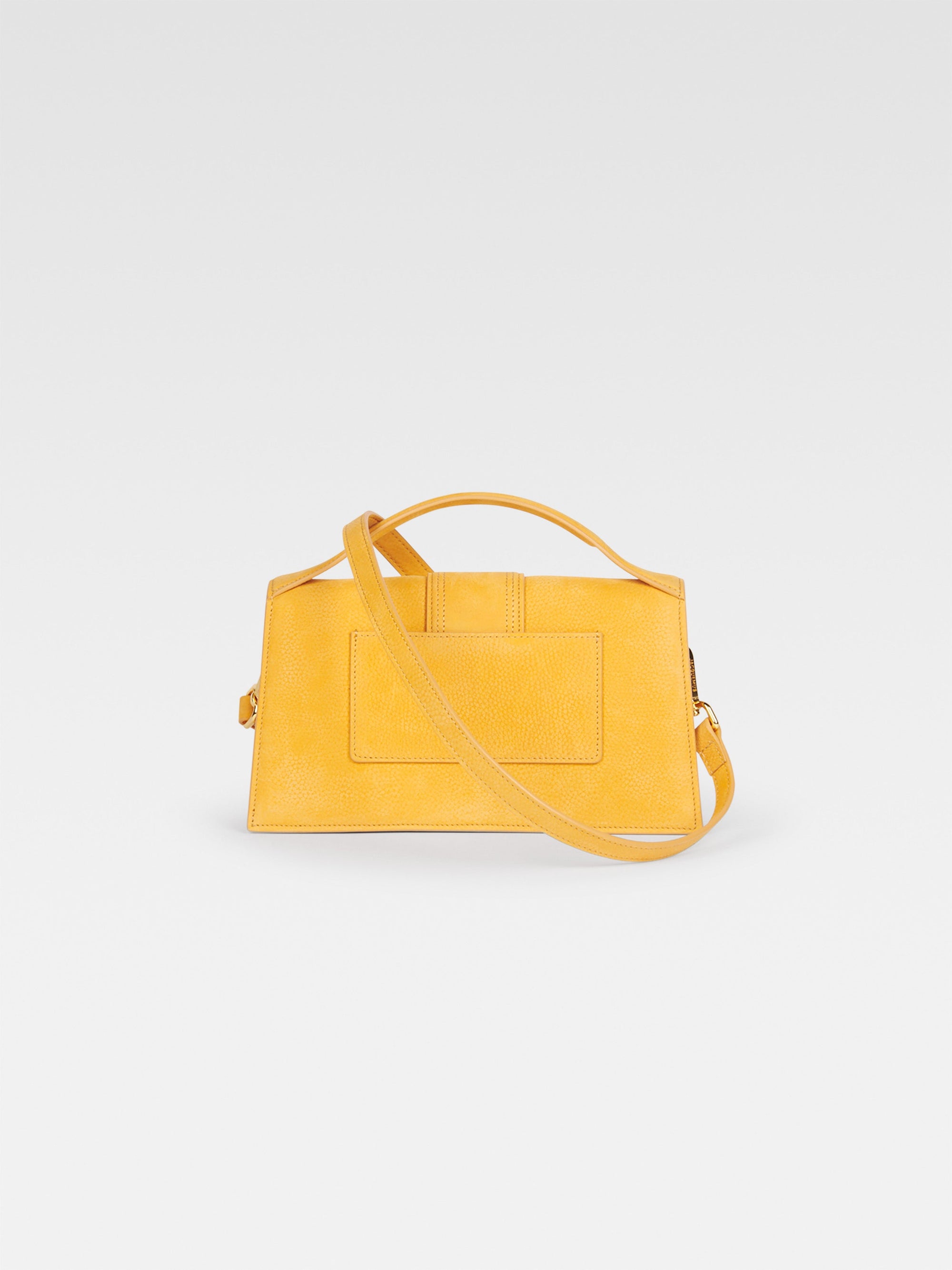 Grand sac Bambino avec logo en cuir - Orange