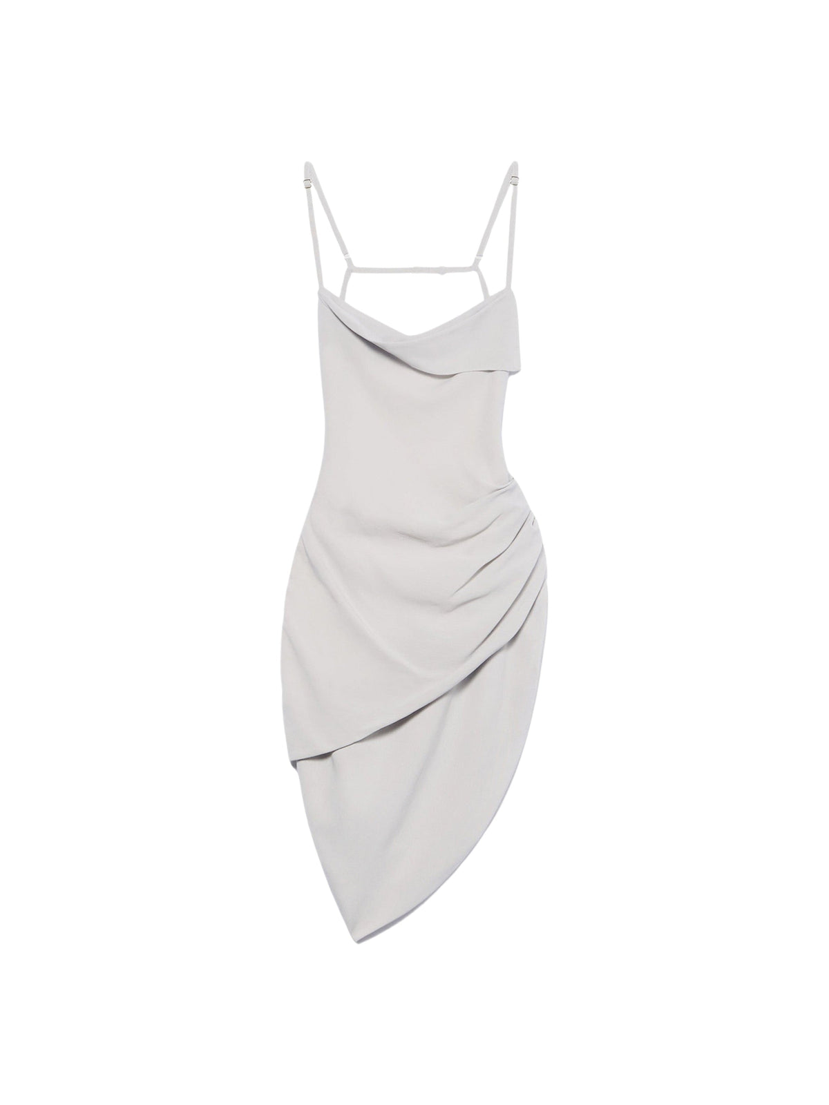 120€ / 6 sold //89 QTY / ST7%   Robe courte Saudade fendue - Light Grey