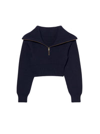 Haut Risoul en laine - Dark Navy