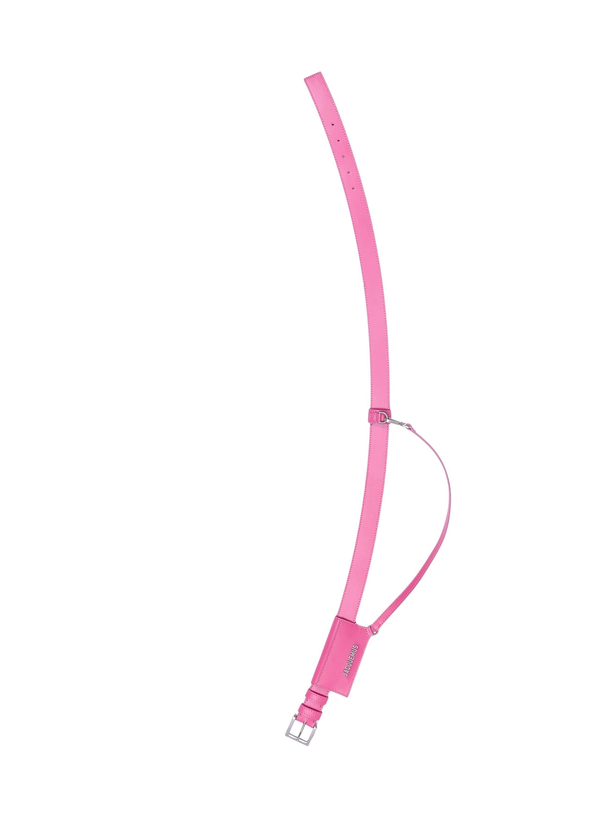 Ceinture Porte-cartes en cuir - Pink