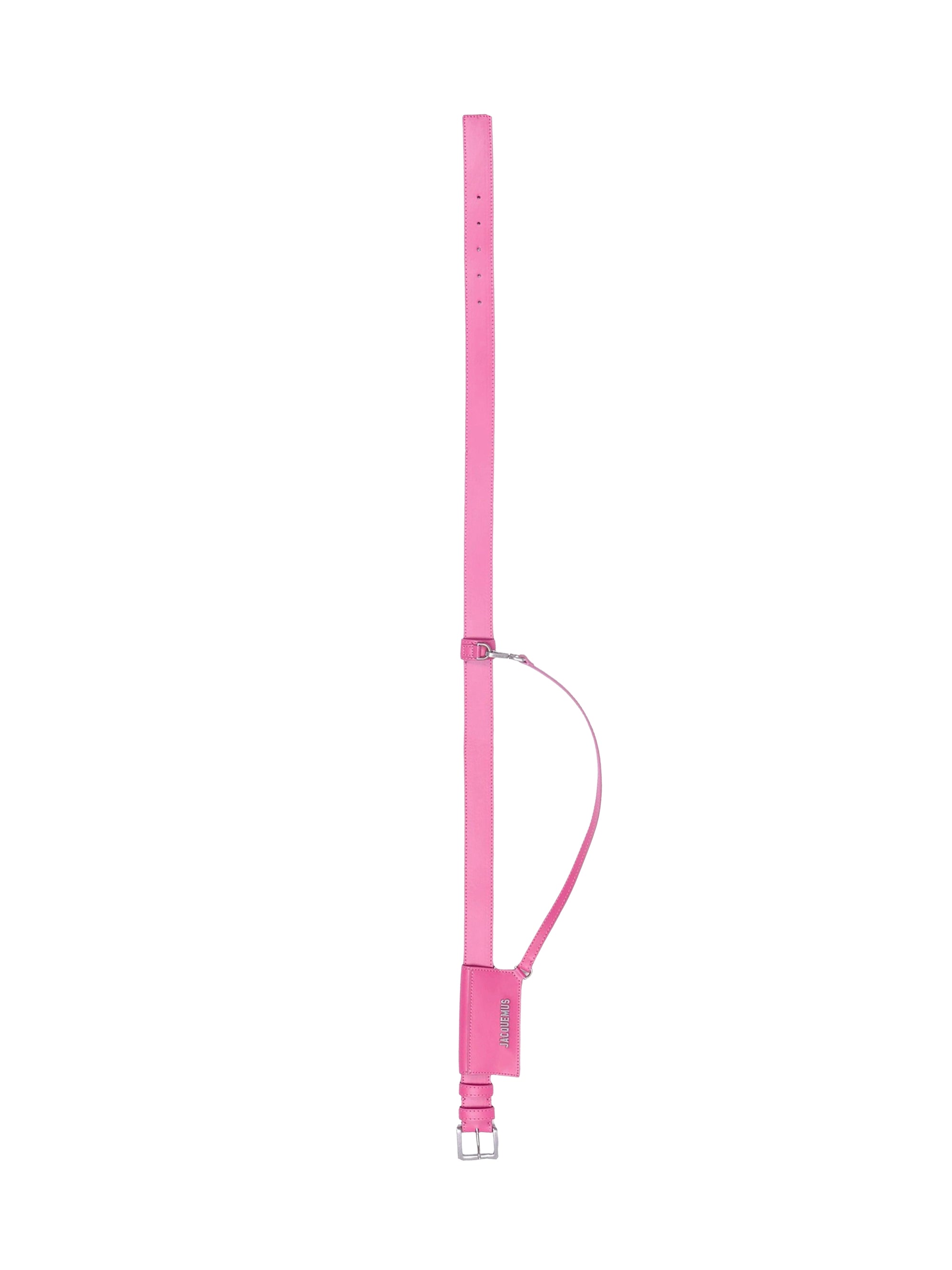 Ceinture à porte-cartes en cuir - Pink