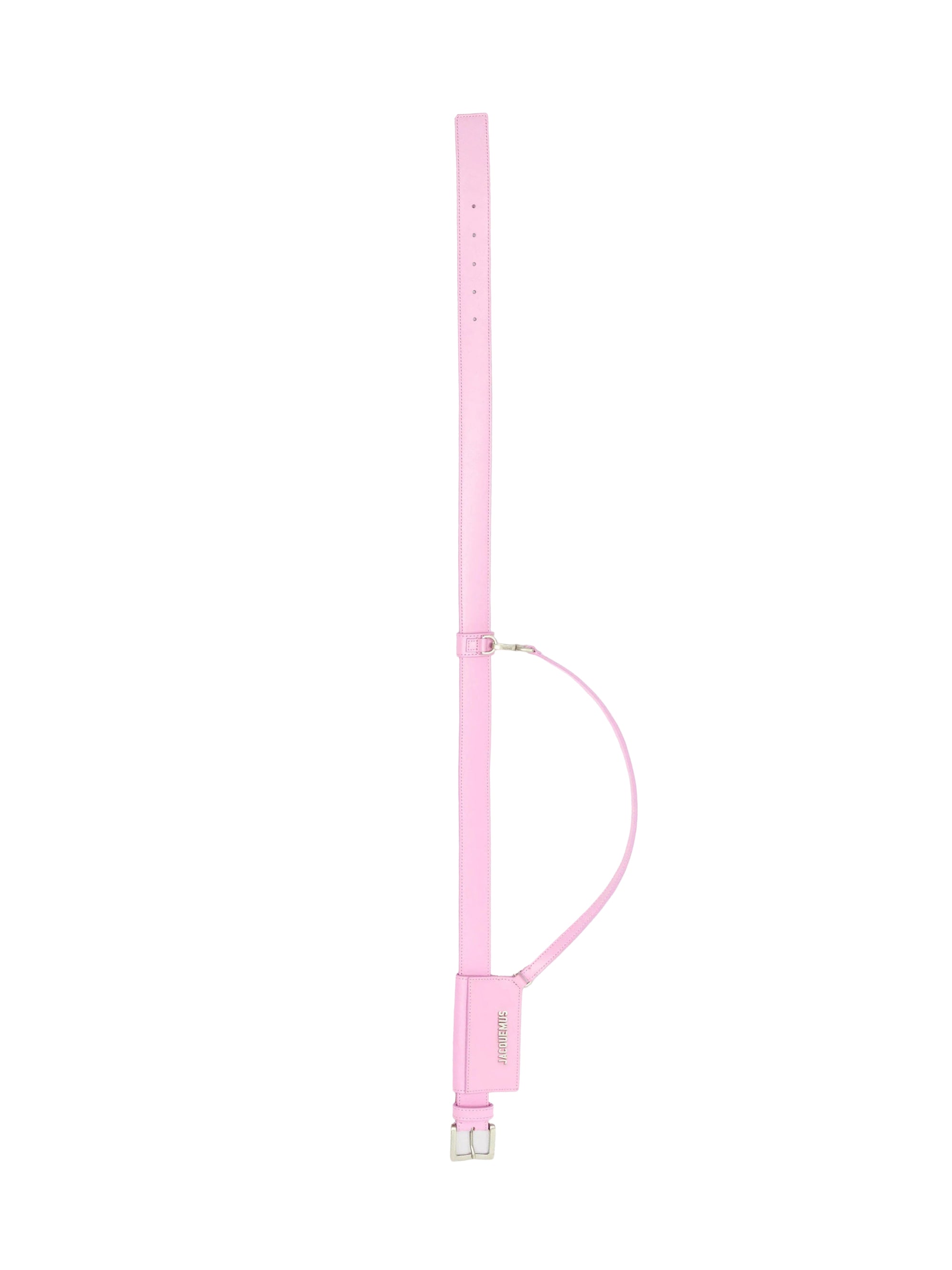 Ceinture à porte-cartes en cuir - Light Pink
