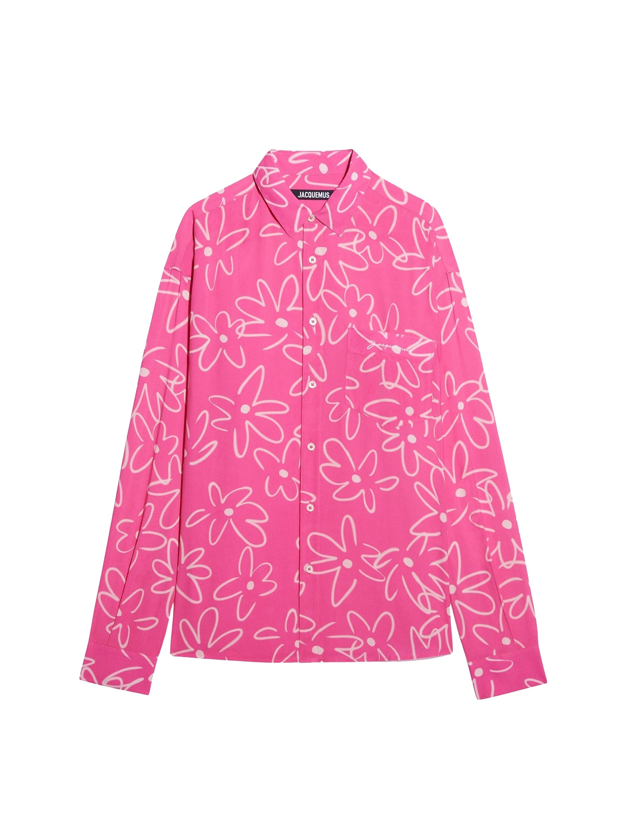 PRINT PINK/WHITE FLOWERS LA CHEMISE SIMON