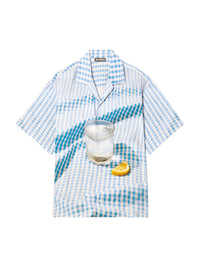 PRINT BLUE TABLECLOTH LA CHEMISE JEAN