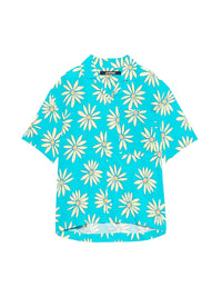 PRINT GREEN/BLUE FLOWERS LA CHEMISE JEAN