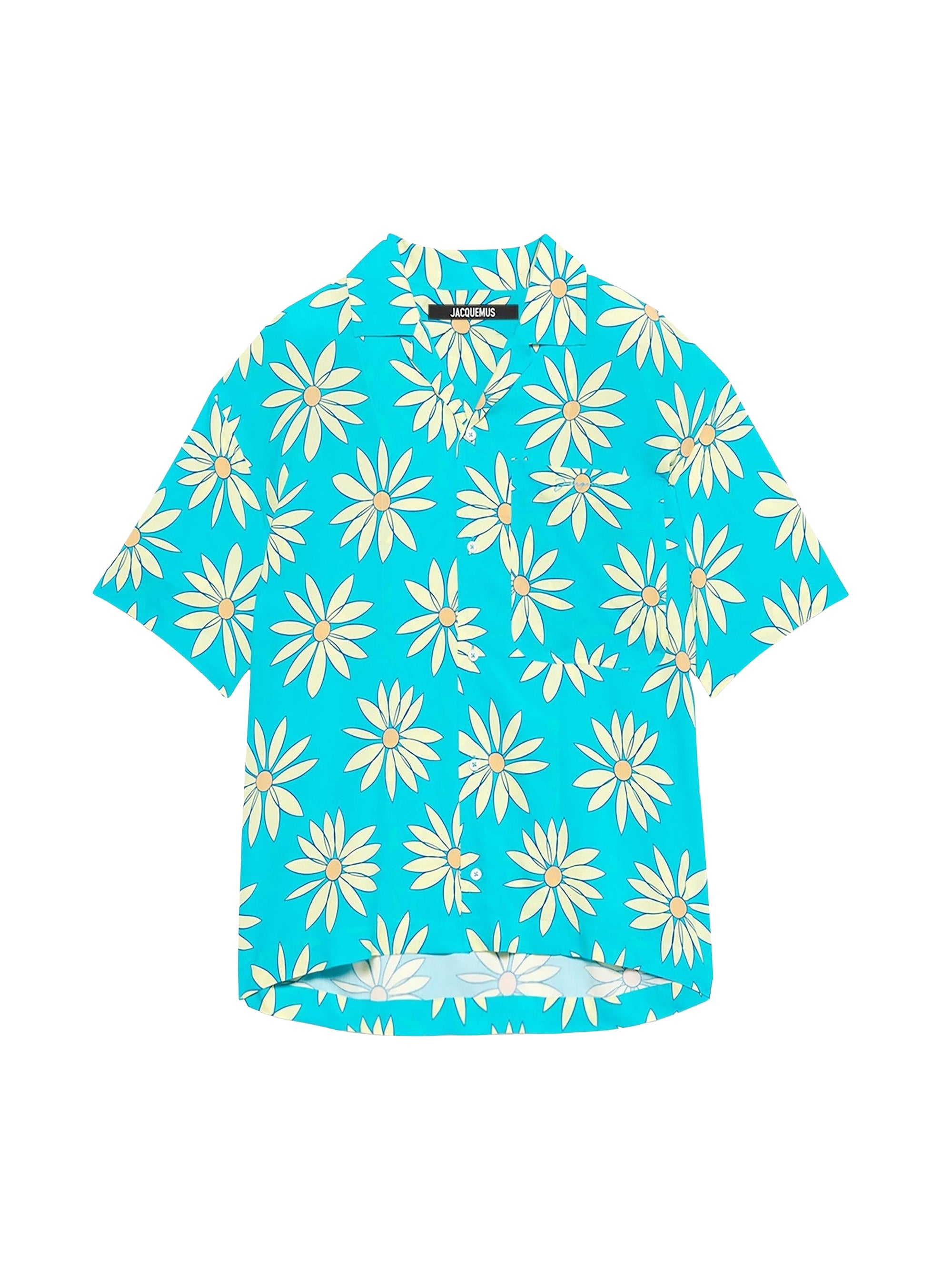 PRINT GREEN/BLUE FLOWERS LA CHEMISE JEAN