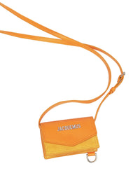 Porte Azur en cuir - Light Orange