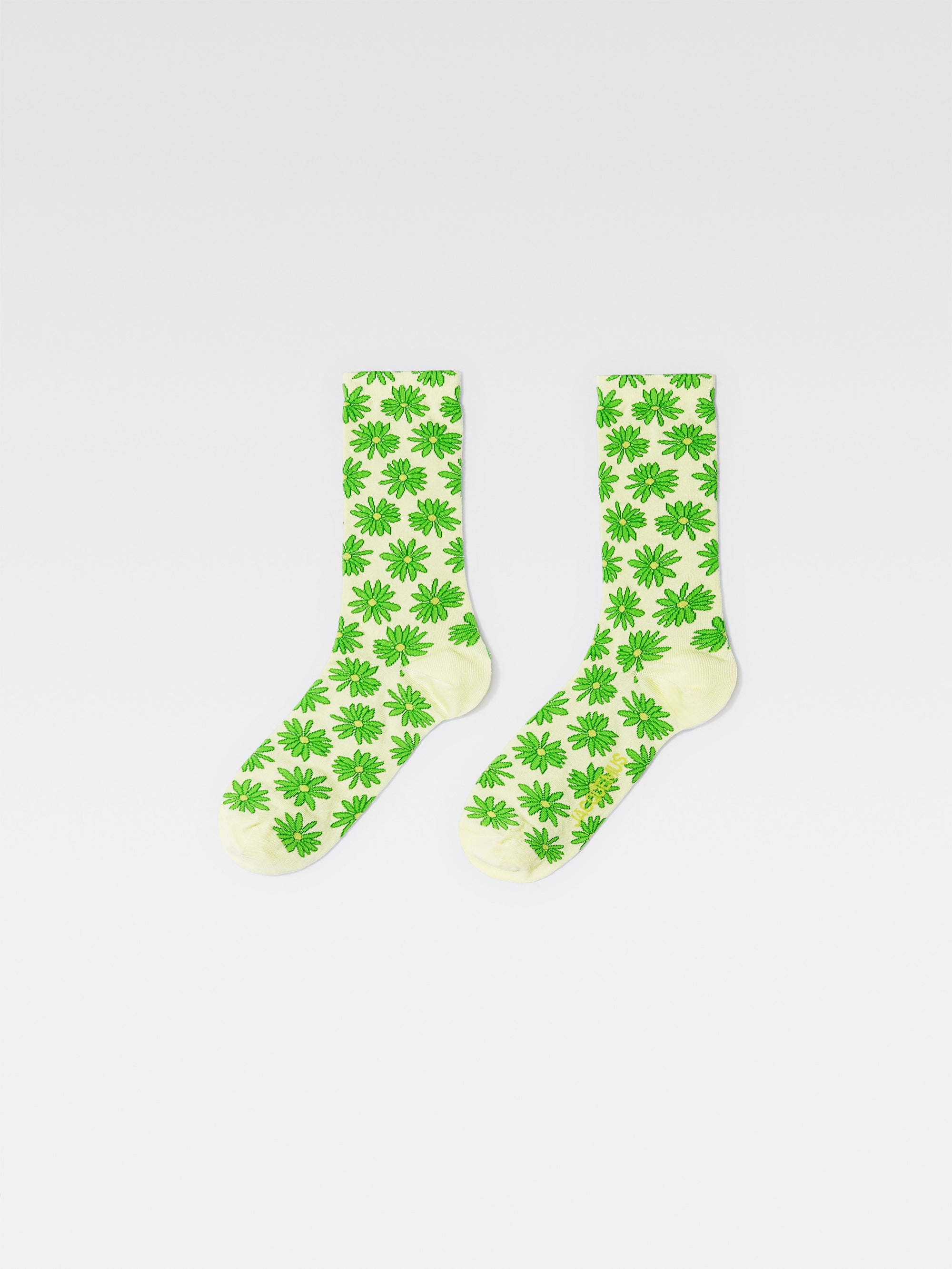 PRINT GREEN FLOWERS LES CHAUSSETTES FLEURS