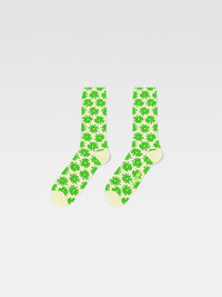 PRINT GREEN FLOWERS LES CHAUSSETTES FLEURS
