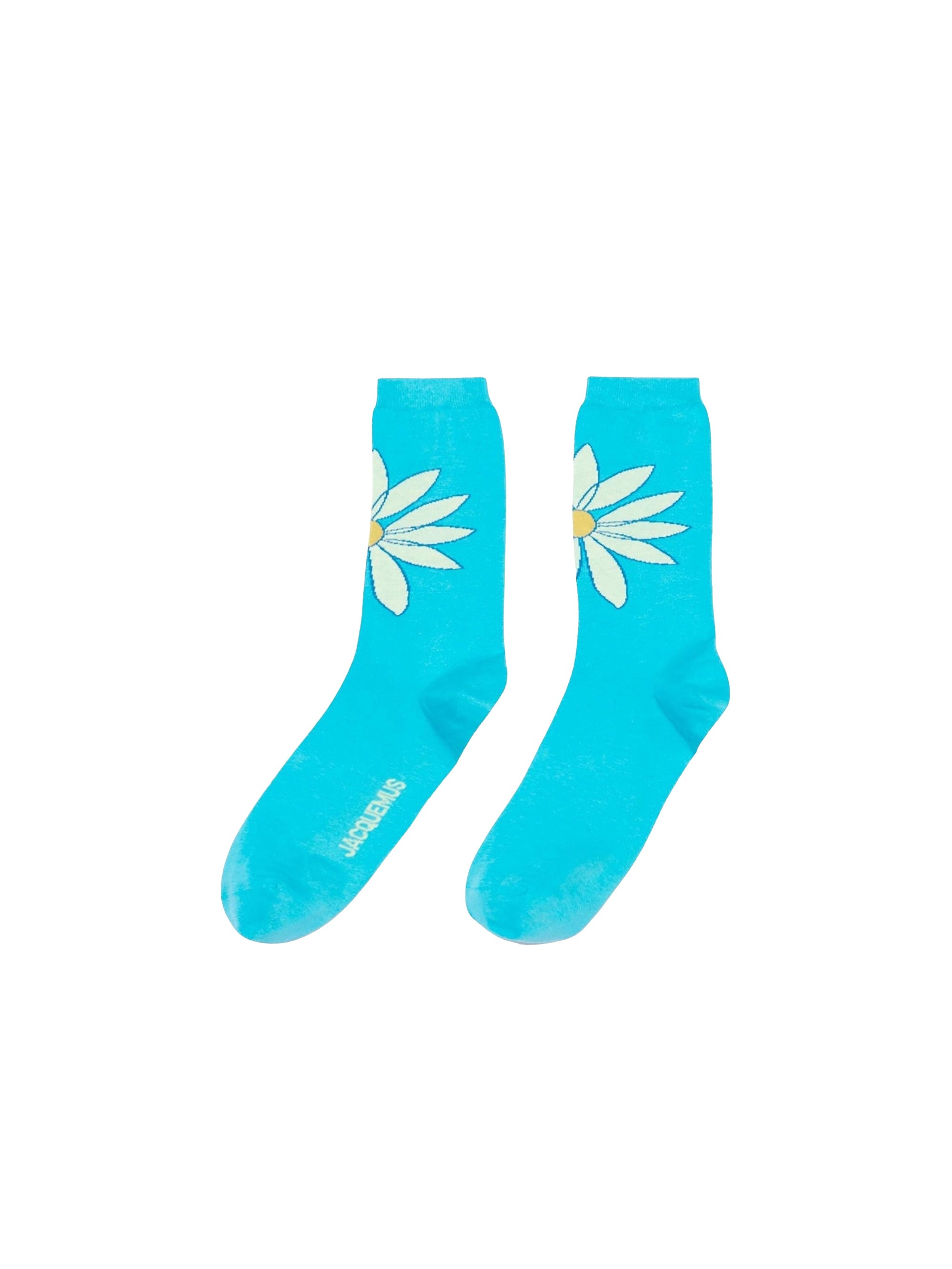 PRINT GREEN/BLUE FLOWERS LES CHAUSSETTES AQUA