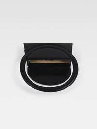 Sac Rond en cuir - Black