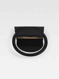 Sac Rond en cuir - Black