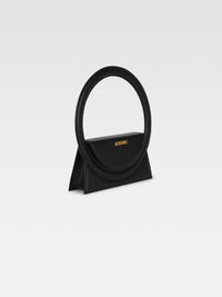 Sac Rond en cuir - Black