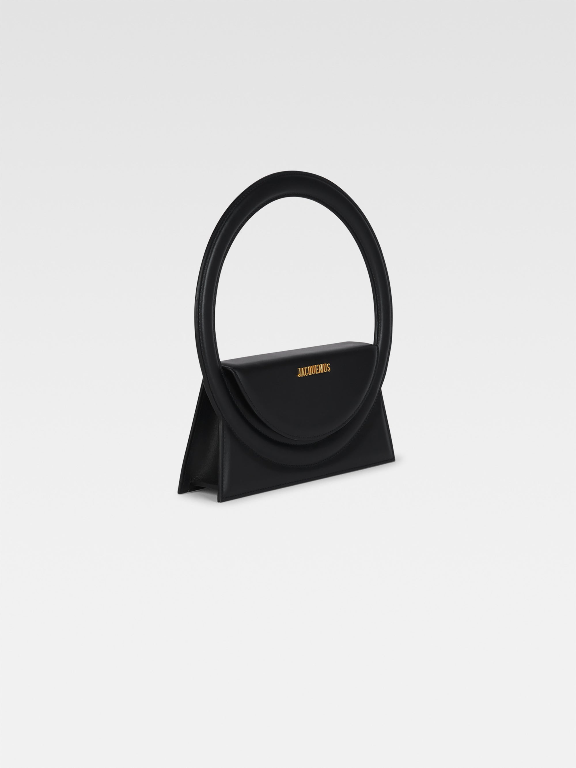 Sac Rond en cuir - Black