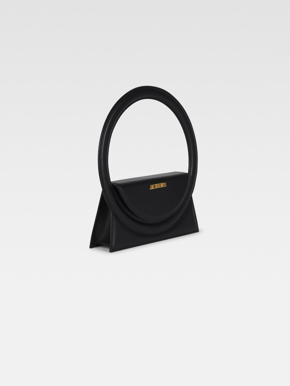 Sac Rond en cuir - Black