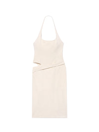 Robe courte Hielo dos nu en laine - Off White