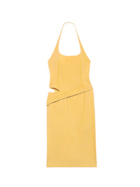 Robe courte Hielo dos nu en laine - Orange