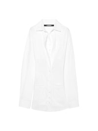 120€ / 0 sold //11 QTY / ST0%   Robe chemise courte Baunhilha à poches - White