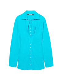 Robe chemise Baunhilha - Turquoise