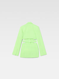 Robe courte Bari en soie mélangée - Green
