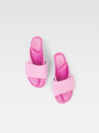 Mules Aqua en cuir - Pink