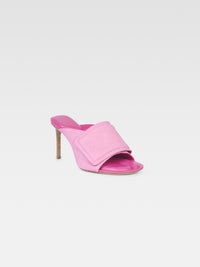 Mules Aqua en cuir - Pink