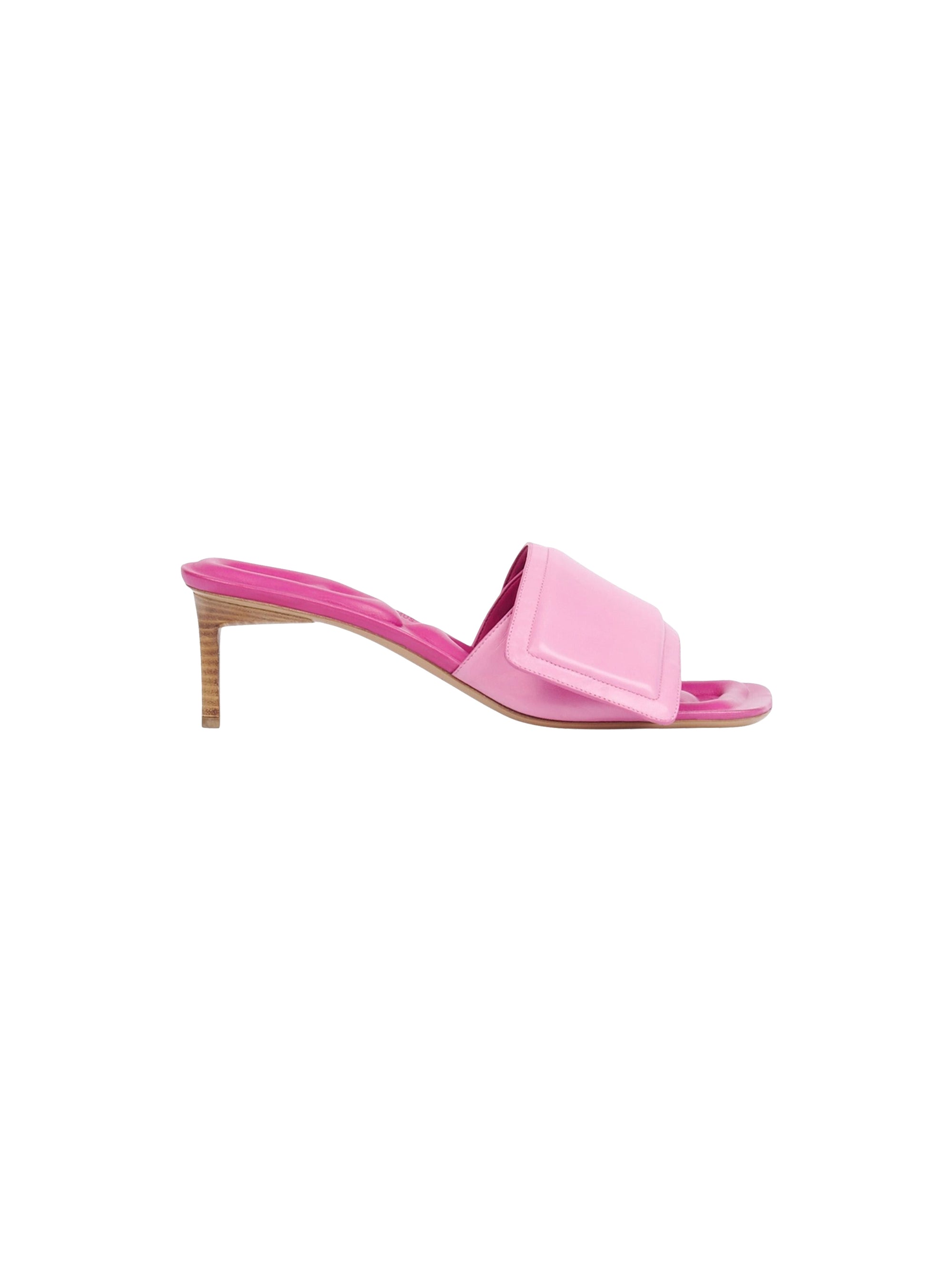 Mules Piscine en cuir - Pink