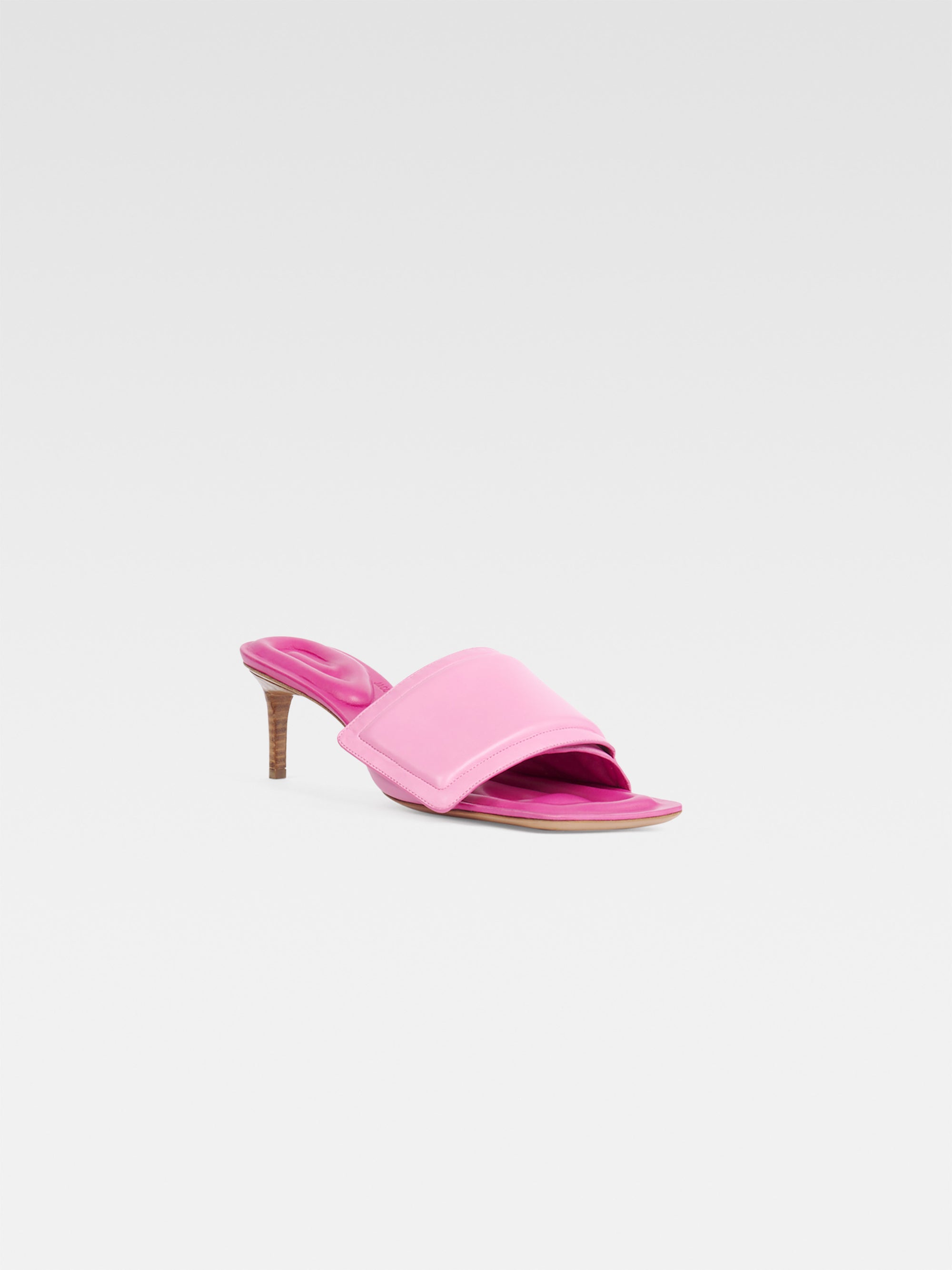 Mules Piscine en cuir - Pink