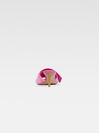 Mules Piscine en cuir - Pink