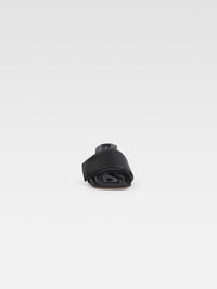 Mules Piscine en cuir - Black