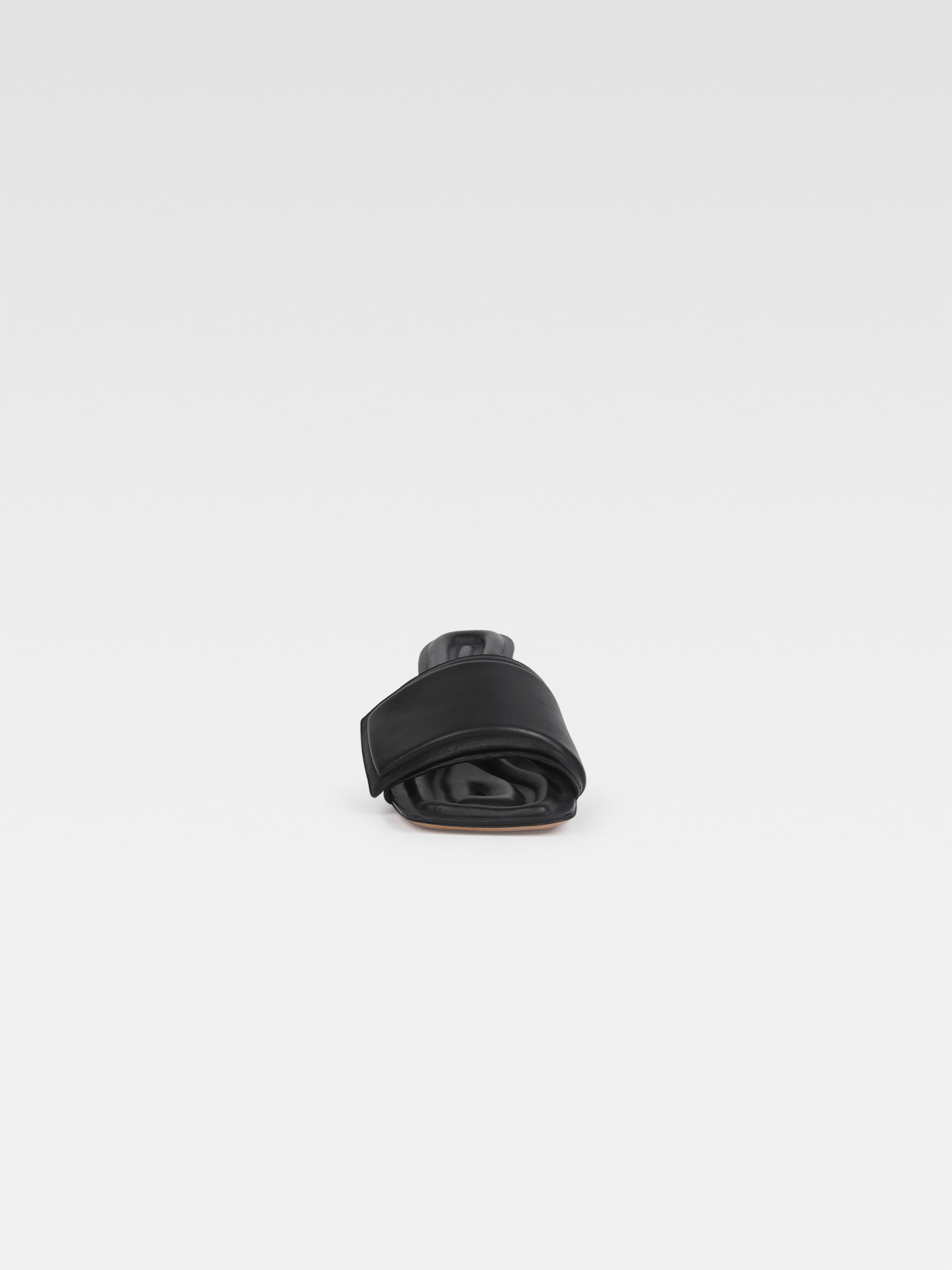 Mules Piscine en cuir - Black