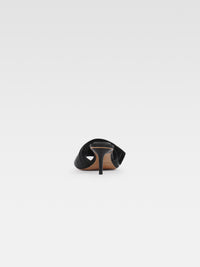 Mules Piscine en cuir - Black