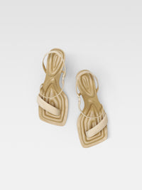 Sandales Limone en cuir - Beige