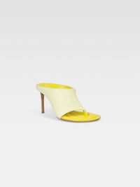 Mules Limone en cuir - Light Yellow