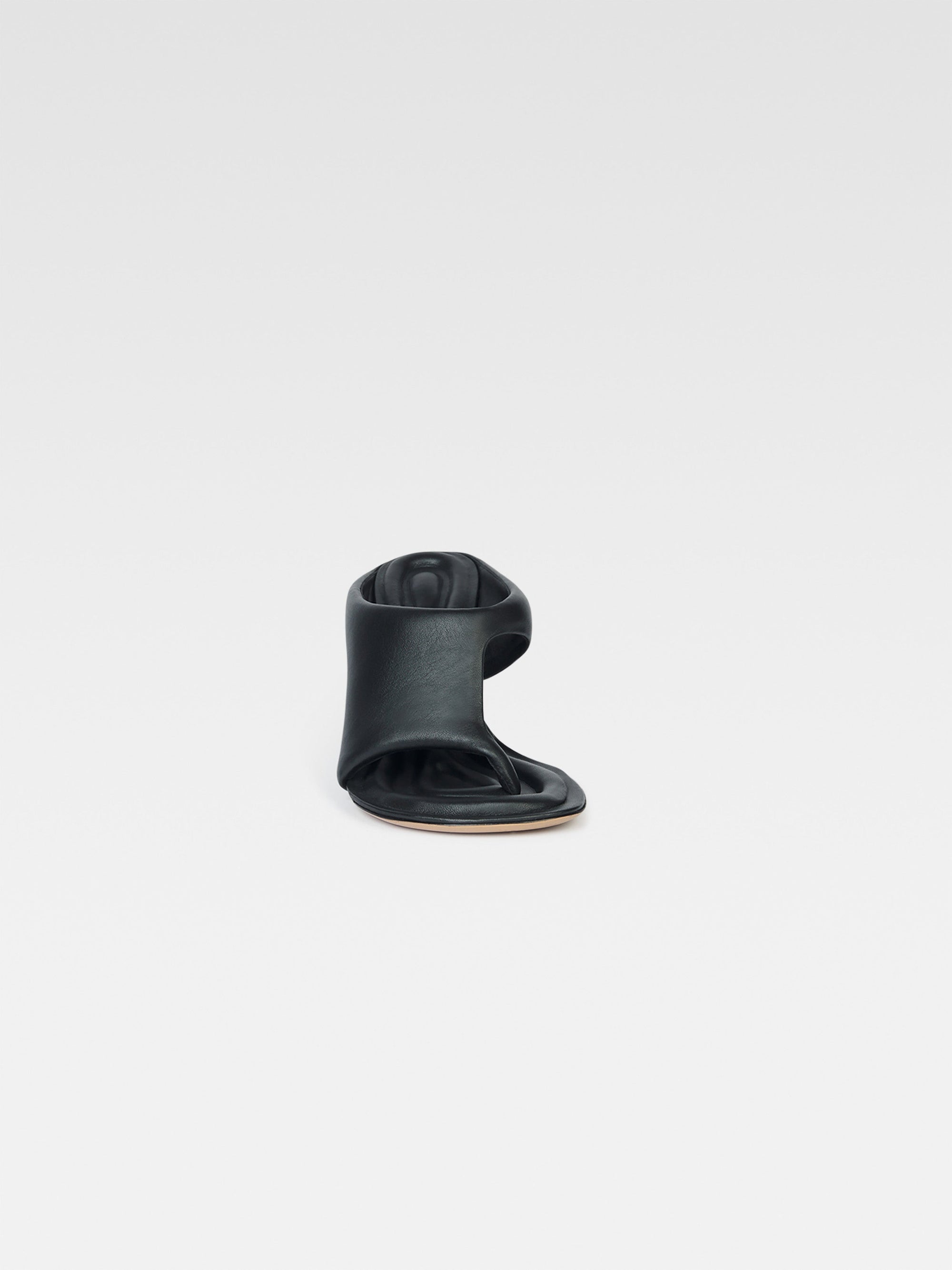 Mules Limone avec logo 80 en cuir - Black