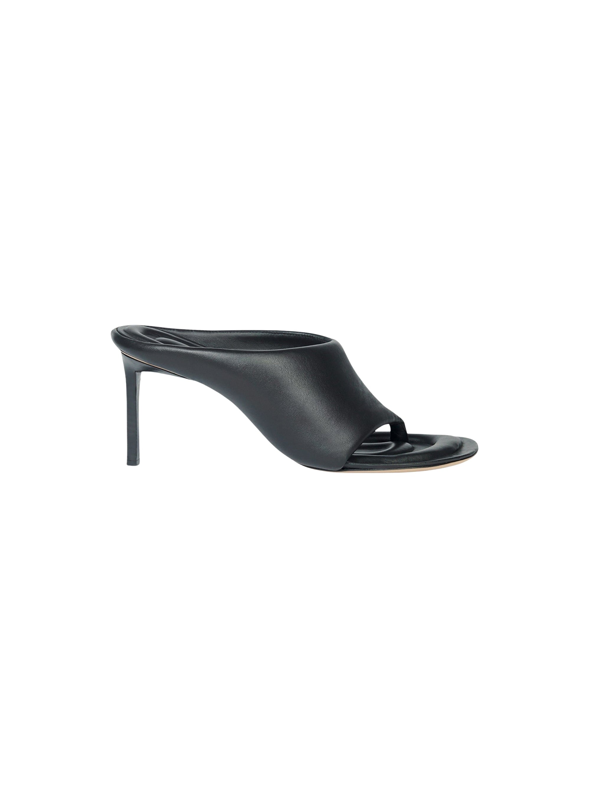 Mules Limone avec logo 80 en cuir - Black