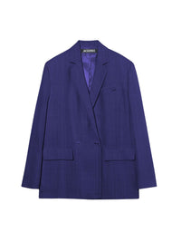 NAVY CHECKS LA VESTE MARINO